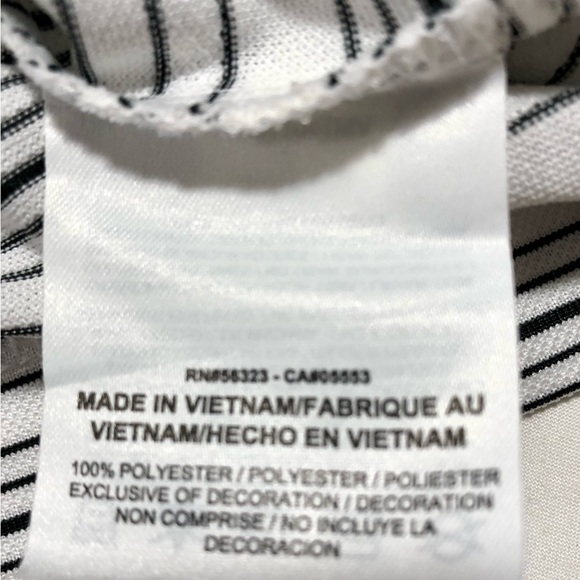 Nike Golf Polo Men’s Lg White Grey Stripes Dri Fit Lightweight Spring Weight - Picture 6 of 7